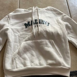 white malibu sweatshirt
